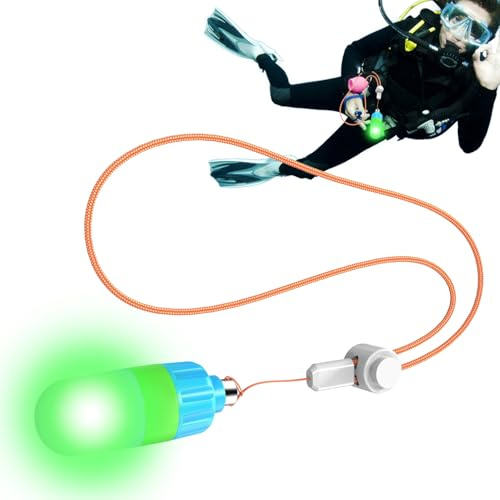 Underwater Diving Tourch - Luci subacquee | Lampeggiante lampada di sicurezza antincendio dispositivo di alleggerimento | Luci subacquee sommergibili per sport subacquei all'aperto per professionisti