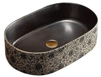 Durevole Lavabo da appoggio for bagno, WC, casa, arte retrò da esterno Facile da installare