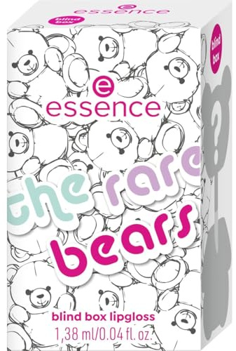 essence Brillo de labios the rare bears blind box lipgloss, con grasas, natural, brillante, reluciente (1.38ml)