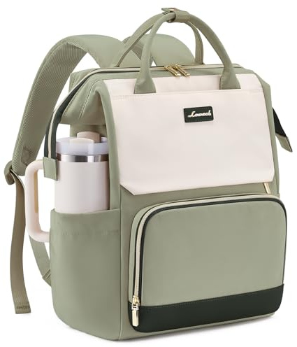 LOVEVOOK Laptop Rucksack Damen Groß, 17,3 Zoll Schulrucksack Wasserdicht Schultasche Teenager Travel Backpack Women Elegant, City Tagesrucksäcke Reiserucksack Lehrertasche Arbeitstasche Daypack