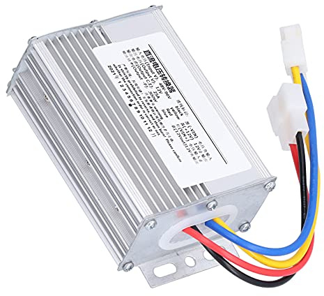 Pssopp 48V 96V Till 12V DC-omvandlare, 300W 25A Aluminiumlegering Voltage Transformator, med Pulsfrekvensbreddsmodulering, för Stabil Strömförsörjning