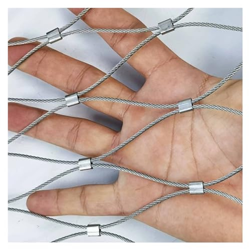 Griglia a rete in acciaio inox, flessibile per pollame 4 cm/1,5 mm, rete di sicurezza per balcone (0,8 x 11 m) – Protezione durevole per uccelli e animali domestici