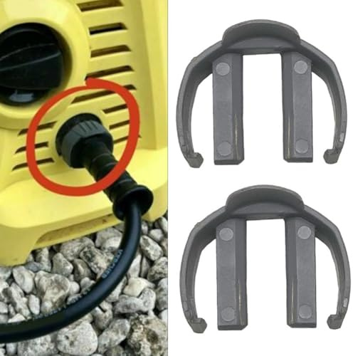 2 piezas de repuesto para lavadora de coche C para arandelas de alta presión Kärcher K2/K3, ajuste de conexión rápida de plástico gris, compacto de 2.4 x 1.65 x 0.7 pulgadas