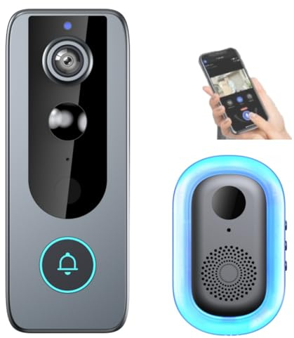 Pawyzie Purepeeki Wireless Video Doorbell Camera, Transform Your Home Safety with PurePeeki Camera Doorbell Without Monthly (1pcs)