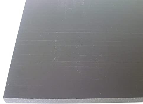 B&T Metall Hart PVC schwarz Platten, 5,0 mm stark, Größe 250 x 1000 mm | im Zuschnitt