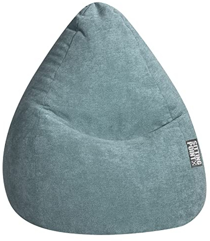 SITTING POINT only by MAGMA Sitzsack ALFA Velours Petrol XXL ca. 300L