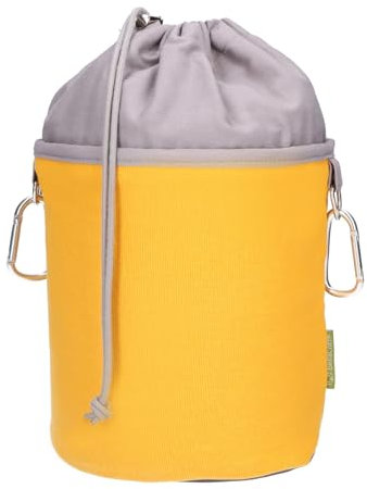 trendfinding Bolsa para Guardar Las Pinzas para la Ropa - con mosquetón para Colgar - Algodón - Amarillo