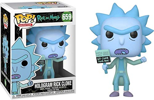 Funko Pop!. Animation: Rick Sanchez & Morty - Hologram Rick Sanchez Clone Collectible Figure - Rick and Morty - Vinyl-Sammelfigur - Geschenkidee - Offizielle Handelswaren - TV Fans