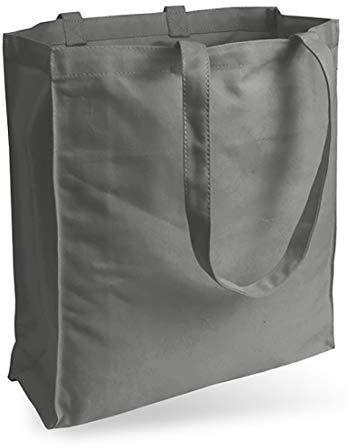 Cottonbagjoe Jutebeutel aus strapazierfähigem Jeansstoff mit Seiten- und Bodenfalte, unbedruckt, mit zwei langen Henkeln, Größe: 38x42x10cm