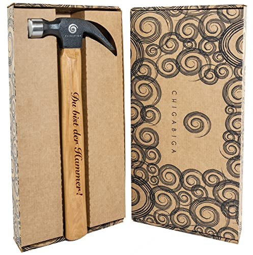 Chigabiga Hammer mit Gravur - Du bist der Hamme - Vatertagsgeschenk, Geschenk für Väter, Opa, Opa-Geschenk, Geschenk für Mama