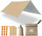 Ligero Toldo Camping Furgoneta Tarp Bushcraft 3X3 Impermeable Refugio de Supervivencia Multifuncional para Viajar Tienda de Campaña Toldo