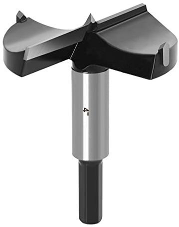 ASNOMY Broca Forstner de 4 pulgadas, broca Forstner con punta de carburo para madera dura, juego de sierra perforadora de madera, kit de herramientas de corte de bisagra para madera contrachapada de