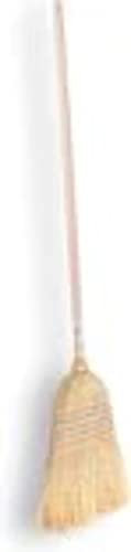 Synx Tools Balai de paille mixeur Oldskool - Balai de paille de riz/Balai d'étable - Balais - Balai extérieur/Balai d'intérieur - Incl. Steel 100cm