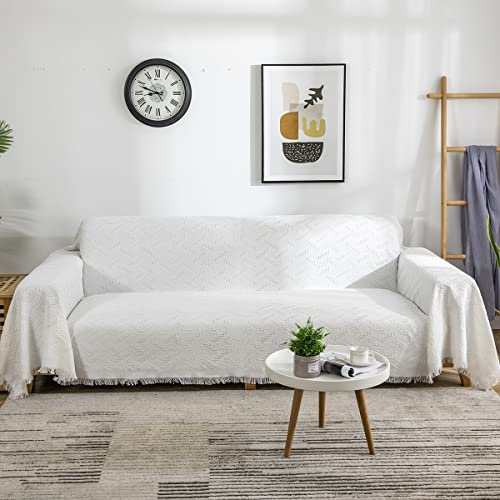 AIVIA Couch Cover Sheet Blanket, Oversized for 3-4 Cushion High Backrest Sofa, Furniture Decoration Slipcovers L Shape U-Shaped Sectional Protector