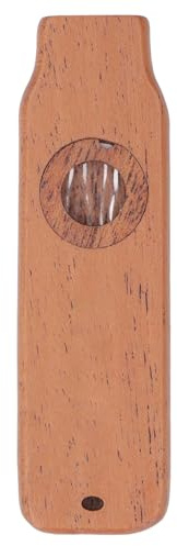 Hölzernes Kazoo, Tragbares Professionelles Mahagoni-Kazoo, Leicht zu Erlernende Musikinstrumente für Kinder, Anfänger und Erwachsene (Typ 3)