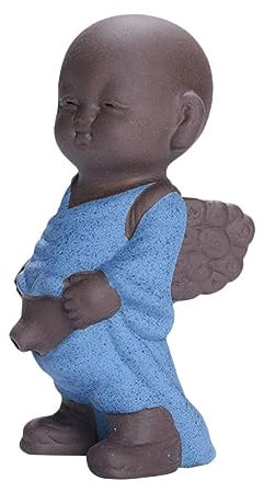 PRETYZOOM 2stücke Kreative Buddha Statue Für Teezeremonie Niedliche Zen Monk Dekoration Für Meditation Und Zuhause Entspannendes Ornament Für Garten Und Büro