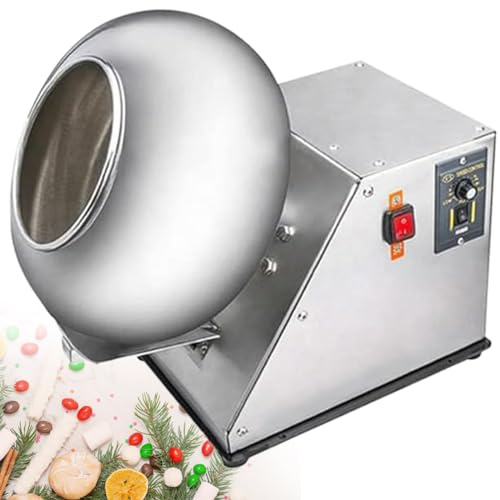 Lakenbroade Macchina per Il Rivestimento dello Zucchero, Macchina per Il Rivestimento Automatica delle compresse Macchina per Il Rivestimento del Cioccolato Pentola,220V