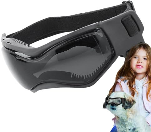 UV-Schutzbrille für Hunde, Anti-Beschlag-UV-Schutz, Haustier-Sonnenbrille, verstellbares Kopfband, Augenschutz, Werkzeug für Partys, Reisen, Fotos und alltägliche Aktivitäten