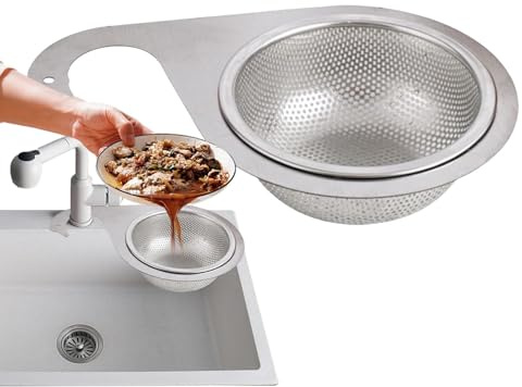 Panier de crépine d'évier de cuisine, filtre d'évier d'angle | Passoire récupérateur de nourriture - Crépine de récupération de nourriture, crépine d'évier en maille, crépine anti-colmatage