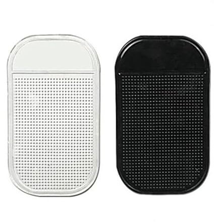 3 Pièces Tapis Antidérapant Voiture Tableau de Bord,Auto-Adhésif Tapis Intérieur de Voiture en Gel de Silicone Lavable Réutilisable pour Téléphone Portable, Clés, Pièces de Monnaie,accessoires auto