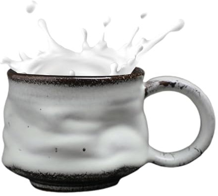 Youyjiu Tazas Aesthetic Tazas, Vintage Funky Mugs, Unique Ceramic Coffee Tazas, Irregular Coffee Tazas, Farmhouse Coffee Tazas, Artistic Coffee Mugs for Relatives Friends, Offices, Cafe, Home
