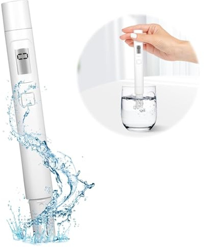 Wasserqualitätstest Meter Digitales TDS Messgerät, Digitaler Wasserqualitätstester, Wassertester, Wasserqualität-Tester für Trinkwasser, Schwimmbad, Aquarium, Pools und Labor