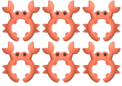 Lot de 6 supports de spatule en silicone pour crabe, anti-brûlure et anti-débordement pour spatules et cuillères