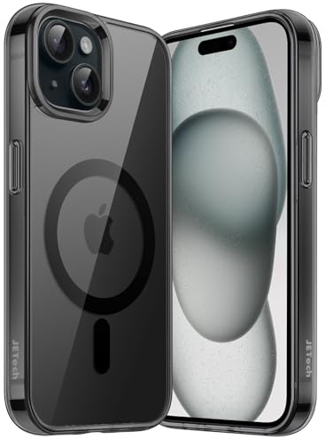 JETech Magnetische Hülle für iPhone 15, Schwarz