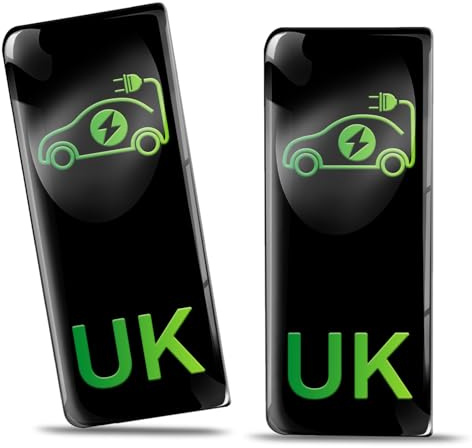 Biomar Labs UK Number Plate Domed 3D Stickers Self Adhesive Car Badge QS 14