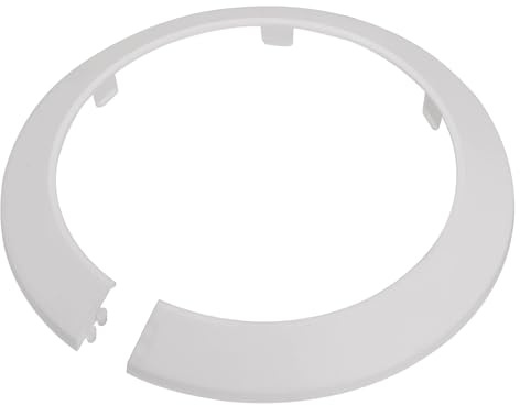 TOP-VIGOR 2 x 114 mm Rohrabdeckungen, zum Einrasten, PP-Kunststoff-Rosettenrohrmanschette für Wasserleitung, Abflussleitung, WC-Abflussrohr, Wandrohreingang, Dekoration, Zierleiste und