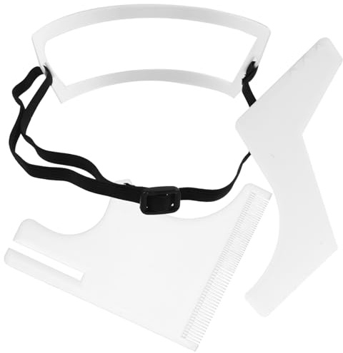 Healeved Strumento per Modellare e Guida per Rifinitura e Baffi Kit Design e Resistente Adatto Tutti Tipi Colore Casuale