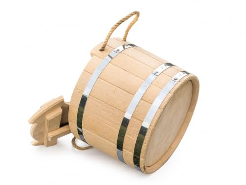 Holz Saunakübel 20 Liter Sauna Eimer Holzeimer Esche Banya Aufgusseimer