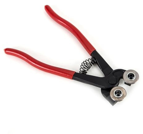 TOBBOMEY Pinza Tagliapiastrelle in Acciaio Inossidabile e Antiscivolo Manuale e Facile Strumento Resistente per Progetti da Te Casa Colore Casuale