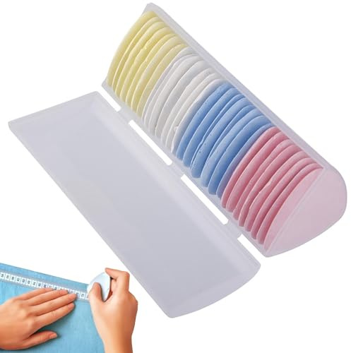 Husoiuy Tiza para coser,Tiza para acolchar | Herramienta para trazar ropa, tiza triangular borrable,Accesorios para acolchar, herramienta de marcado para diseñadores, sastres profesionales