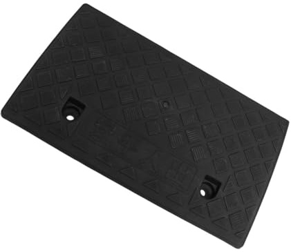 TOBBOMEY Marciapiede in Plastica Robusta 50x27x10 Cm Antiscivolo Per Soglie Auto e Carrozzine Supporto Autoadesivo Per Uso Domestico e Urbano