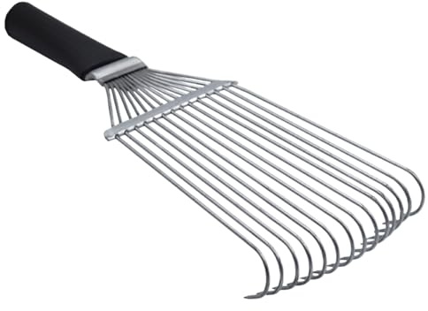 Tier Fellpflege Kamm Aus Stahl 32,5x13cm Für, Schafe, Ziegen Entfernt Unterwolle Ergonomisch & Hautfreundlich Für Weidetiere