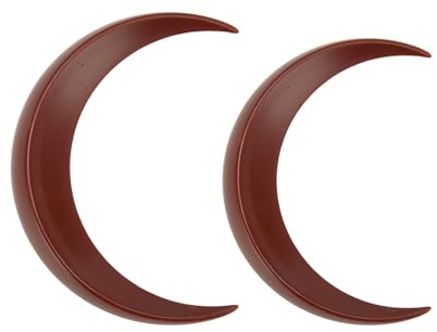 Moon Hair Fork Monde Haare Clip Abs dekorative Holzhaarstangen tragbare Haarnadel Dünn Haarzubehör Leichtes Styling -Werkzeug für tägliche Einkaufs Cosplays (Brown)