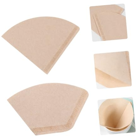 Toyvian Filtres à Café En Papier Jetables Non Blanchis Coniques 200 Pièces Écologique Usage Unique Filtration Rapide Pour Café Maison