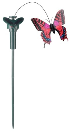 IOIUSKKU Adorno Solar único de jardín con Forma de Animal Volador, Ideal para decoración Exterior. Movimiento Realista. Adorno Solar jardín con Forma Animal Volador, césped o Ventanas.