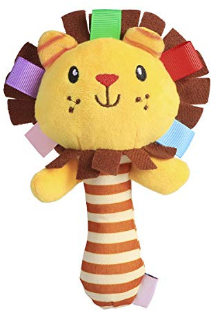 TOYMYTOY Plüsch-Rassel, Rassel Birillo mit Rattle Glocke (Löwe)