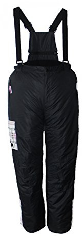 Kinder Mädchen Skihose mit Träger Schneehose Snowboardhose Winterhose Schwarz 170/176