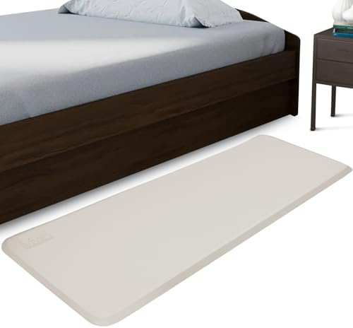 Vive Fall Safety Mat Bedside Fall Protection Mat for Elderly, Senior & Handicap - Prevention Pad Reduces Patient's Risk of Injury from Impact - Antifatigue Material w/Beveled Edge…