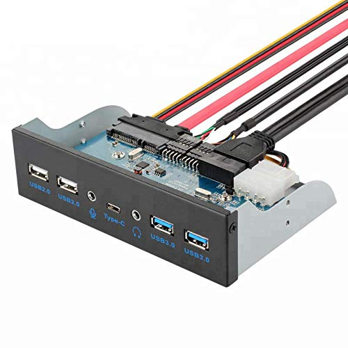 HD 5.25 Inch USB 3.0 2.0 USB Type C Audio Port Front Panel