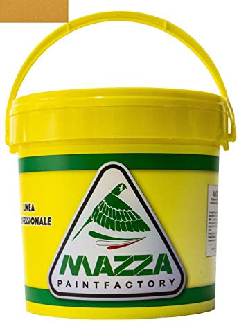 MAZZA Pittura Decorativa Per Interni Brillantinata Glitterata Lt 5 Dusk Colorificio Vernice Brillantini Glitter Muro Idropittura Murale Colorata (Giallo Oro Dk4040)