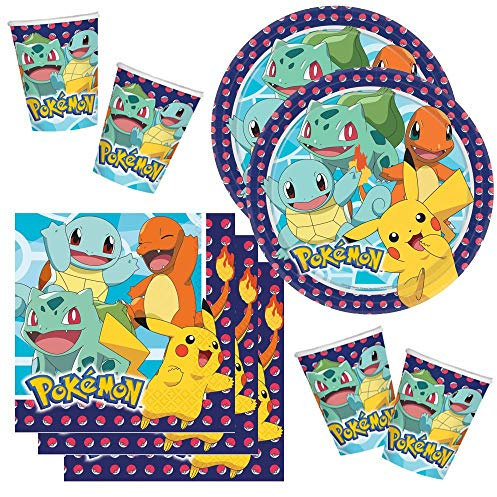 Pokemon Set da Festa | Stoviglie Monouso Piatti, Bicchieri, Tovaglioli