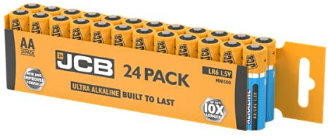 S8807 JCB AA Ultra Alkaline Batteries - Pack of 24