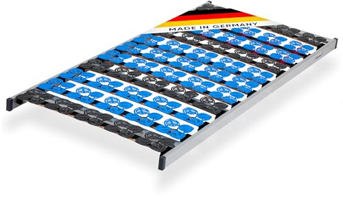 CubeSleep Cloud 7-Zonen Tellerfeder-Lattenrost starr 120x200 cm | Schulterabsenkung | Fertig montiert | Made In Germany | GS Zertifiziert – geprüfte Sicherheit