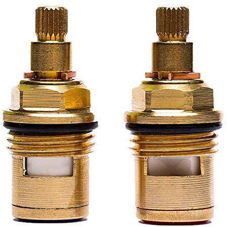 ManYing 1 Paar Wasserhahn Ventiloberteil,Wasserhahn-Kartusche Keramik Messing Scheibe Wasserhahn Wasserhahn Kartusche Ersatz Ventile für Bad Küche