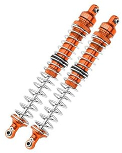 Axial 1/10 RBX10 Ryft 4WD Rock Bouncer AXI03005 Upgrade Parts Aluminum Rear Spring Dampers (145mm) - 2Pc Set Orange