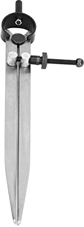 Kadimendium Wing Divider Adjustable Divider Calipers Scriber Caliper Tool Line Location Scriber Drawing Compass with Spring Nut for Leather Scribing and Marking (200mm)